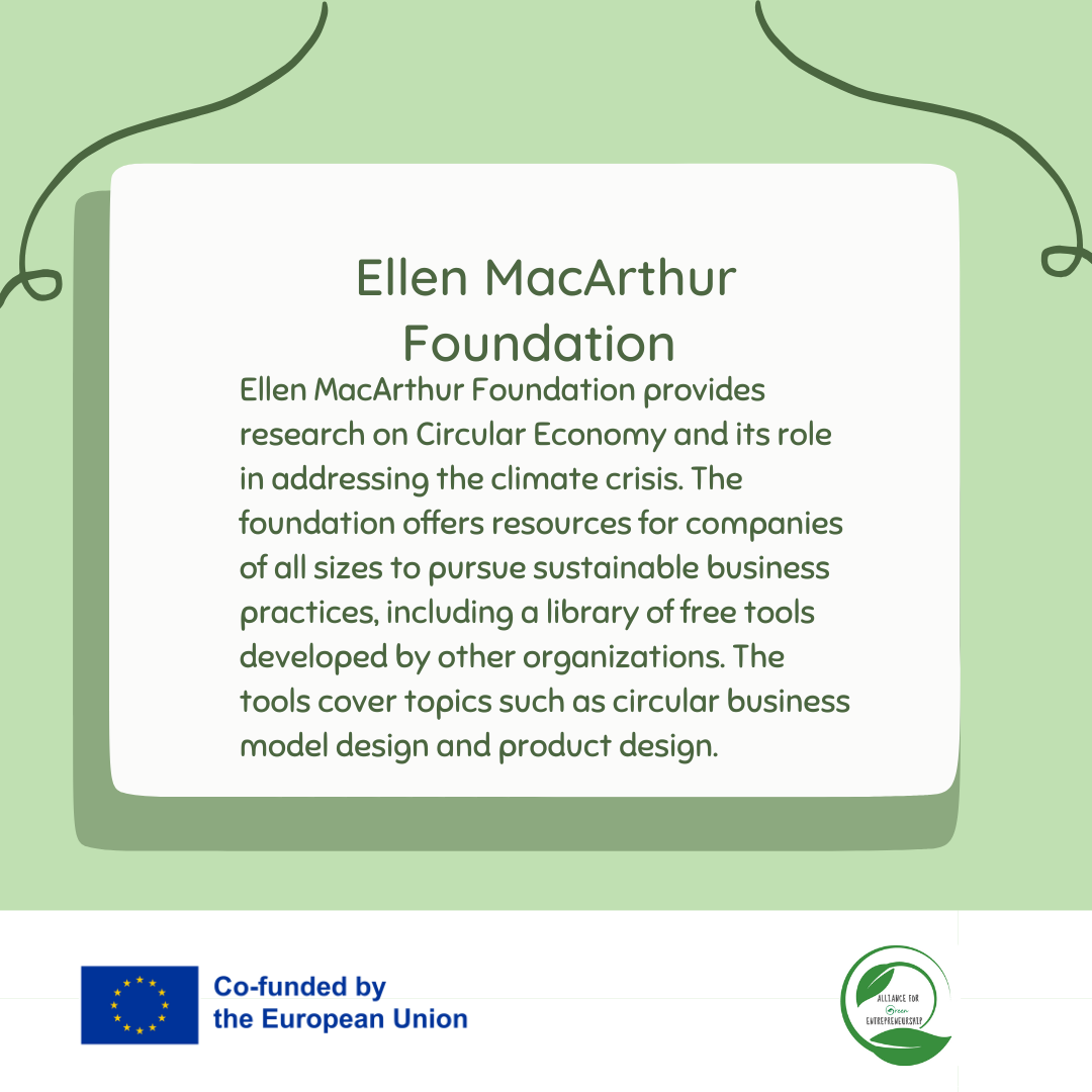 ΕΚΠΑΙΔΕΥΤΙΚΗ ΠΛΑΤΦΟΡΜΑ ΤΟΥ ΕΡΓΟΥ AGE -  ΟΙΚΟΝΟΜΙΚΉ ΚΑΙΝΟΤΟΜΊΑ ΚΑΙ ΕΠΙΧΕΙΡΗΜΑΤΙΚΌΤΗΤΑ - Ellen MacArthur Foundation