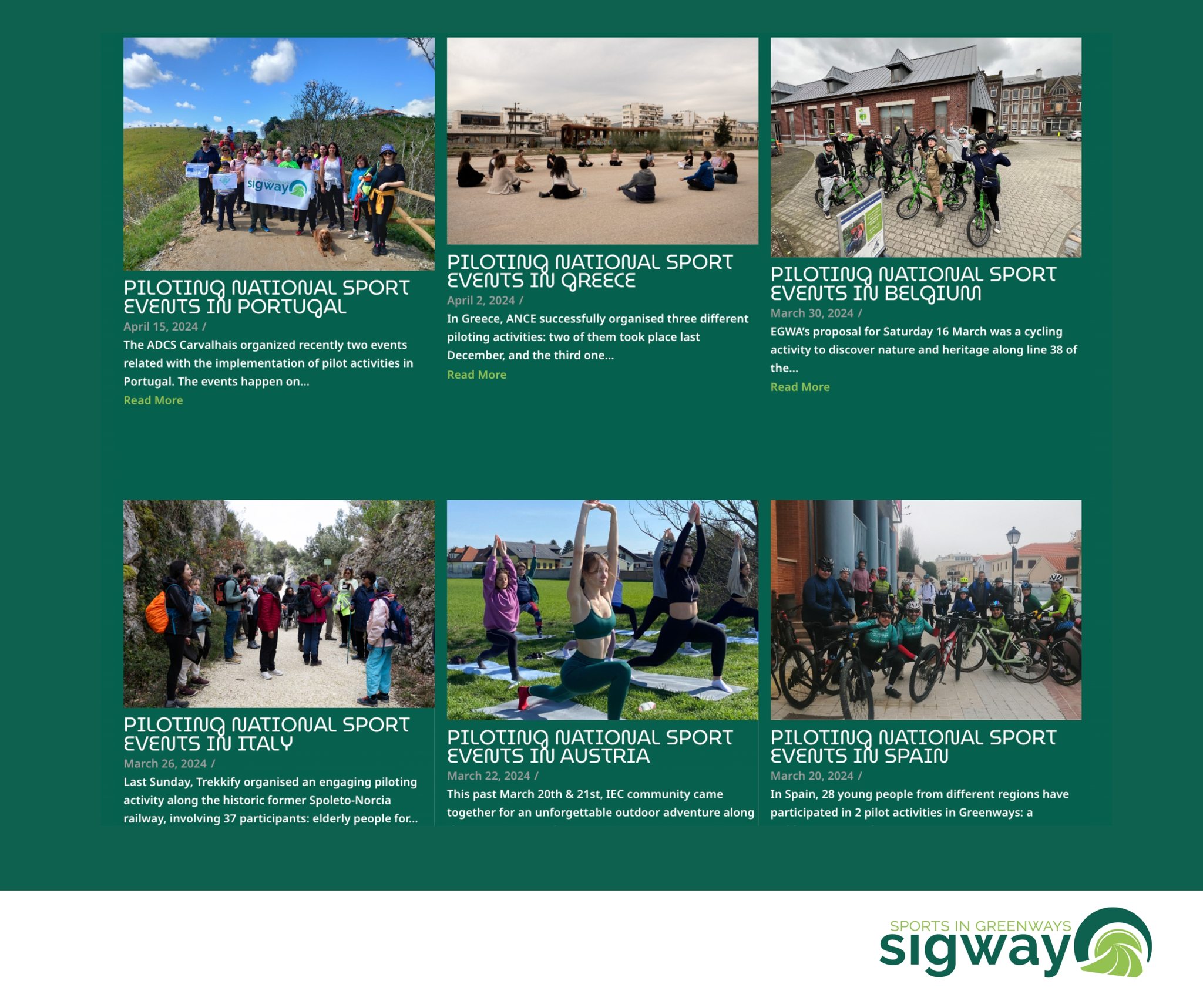 PILOTING NATIONAL SPORT EVENTS IN GREECE- sigway project