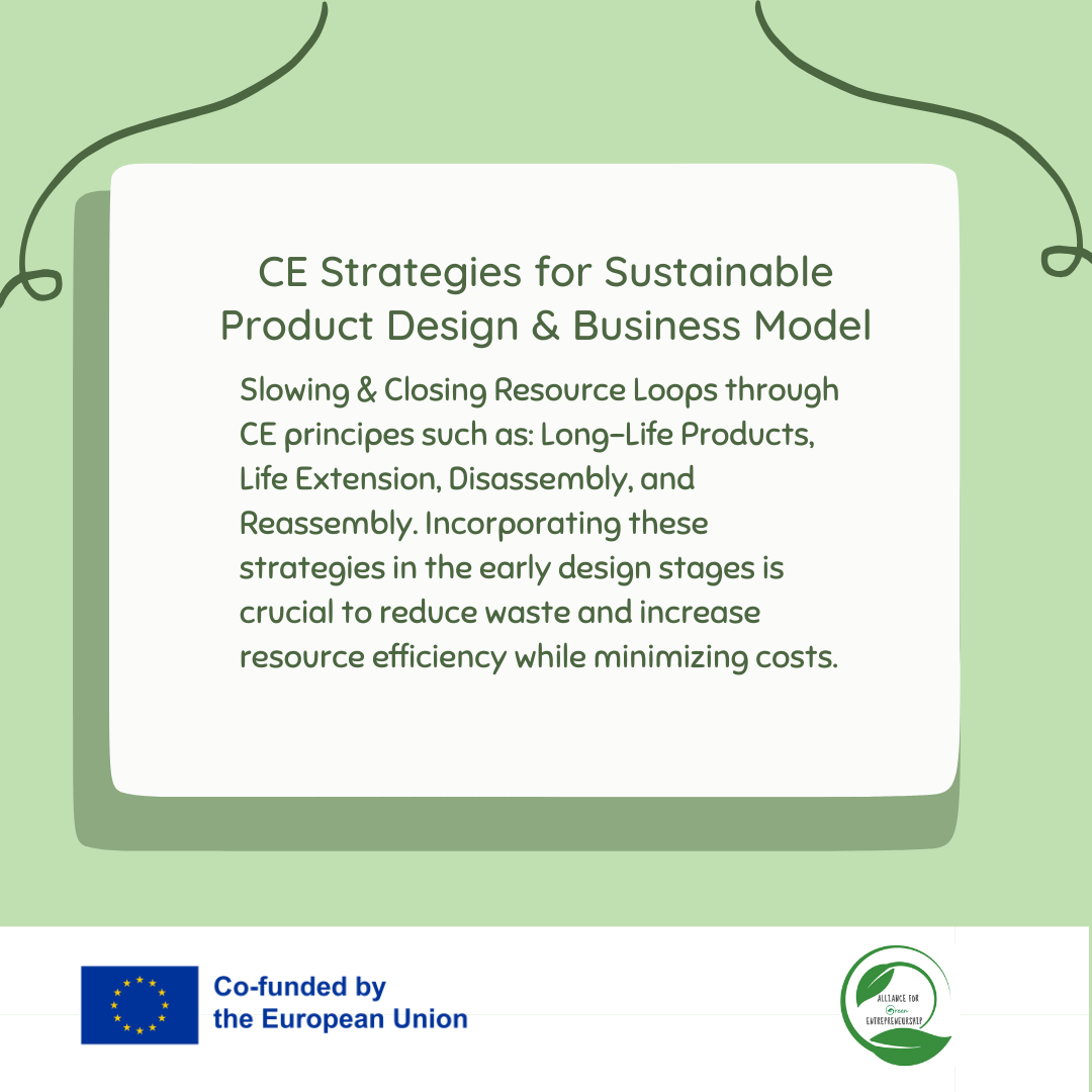 EDUCATIONAL PLATFORM OF THE PROJECT AGE – MODULE GREEN BUSINESS SOLUTIONS – CE Strategies for Sustainable Product Design & Business Model