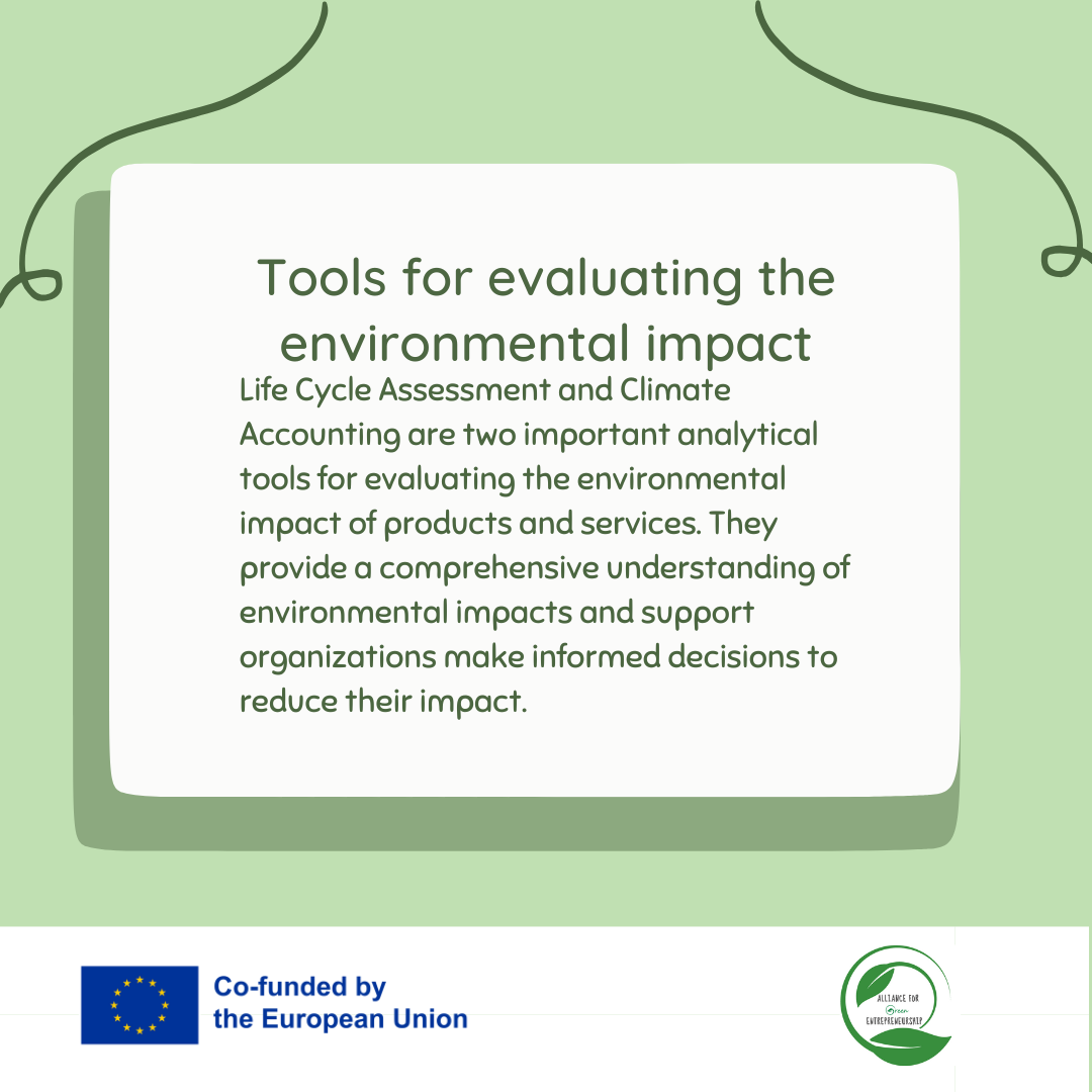 EDUCATIONAL PLATFORM OF THE PROJECT AGE - Module 4 - Τools for evaluating the environmental impact