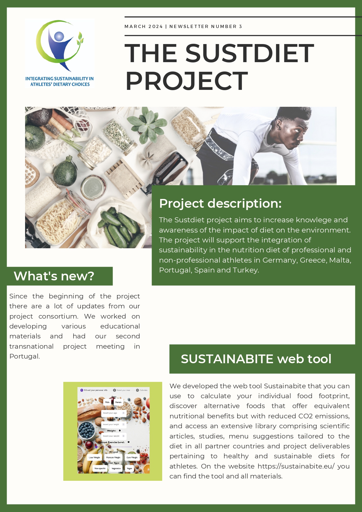 the 3rd newsletter of the project sustdiet is out!